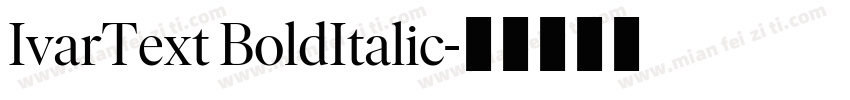 IvarText BoldItalic字体转换